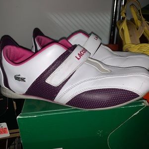 Lacoste Sneakers White/Purple/Pink size 7